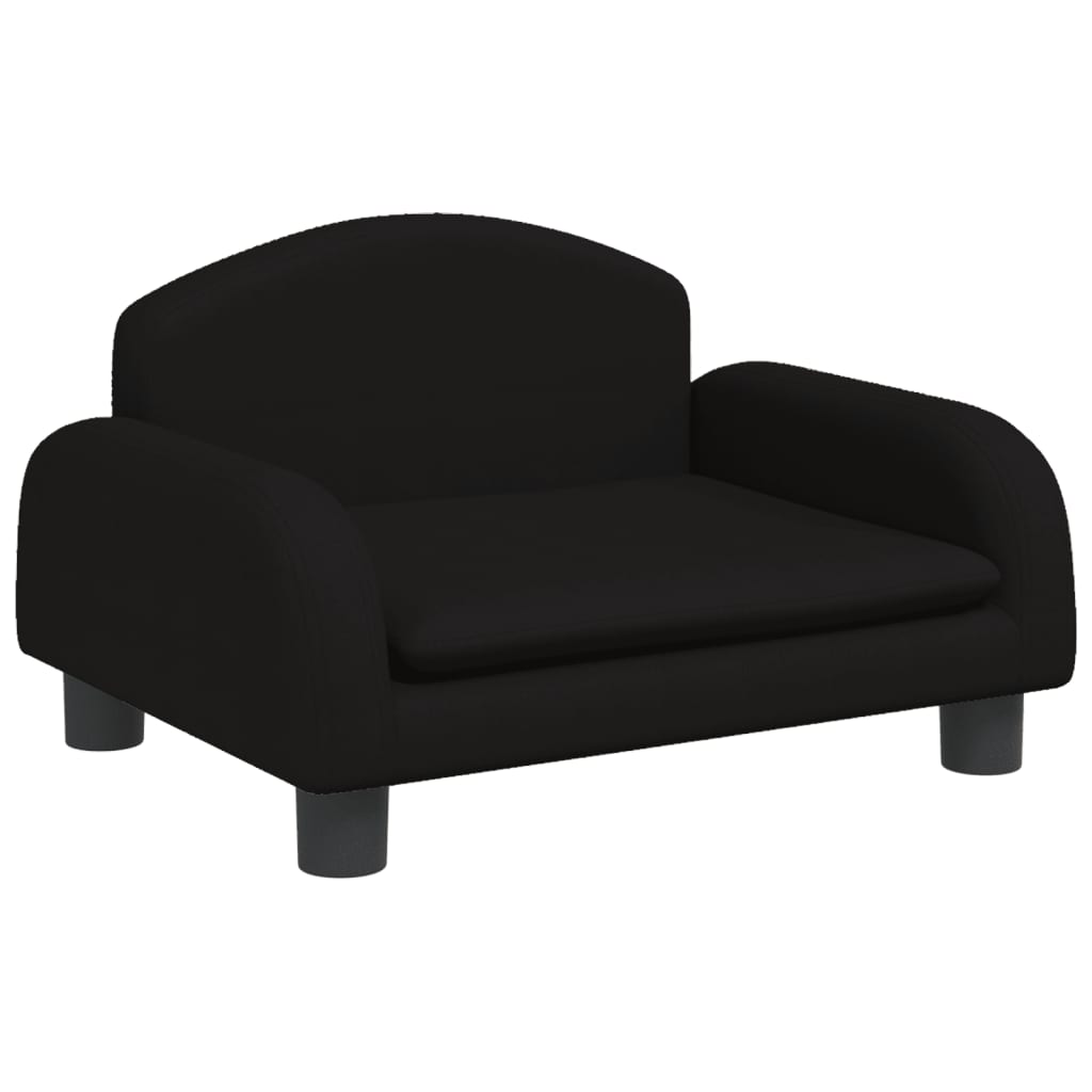 Sofá para niños | sofá de salón | sofá de descanso de tela negro 50x40x30 cm cfw346028