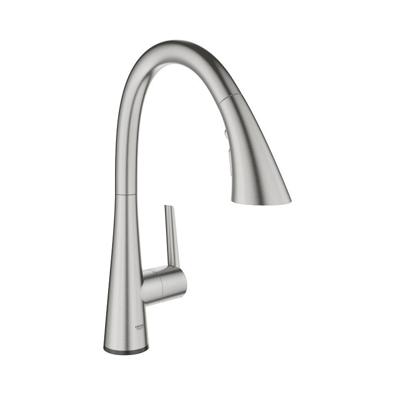 Grohe Zedra Touch, Grifería electrónica para fregadero, Supersteel