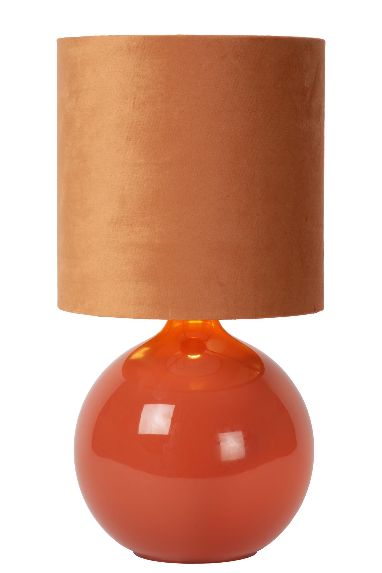 Lampa stołowa z abażurem Esterad pomarańczowa 1xE14x40W Lucide