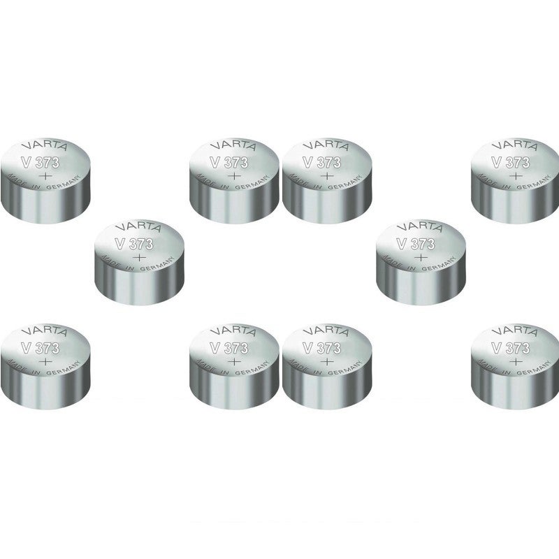 10 Stück Varta 357 Uhrenbatterie 1,55V SR44W / V357