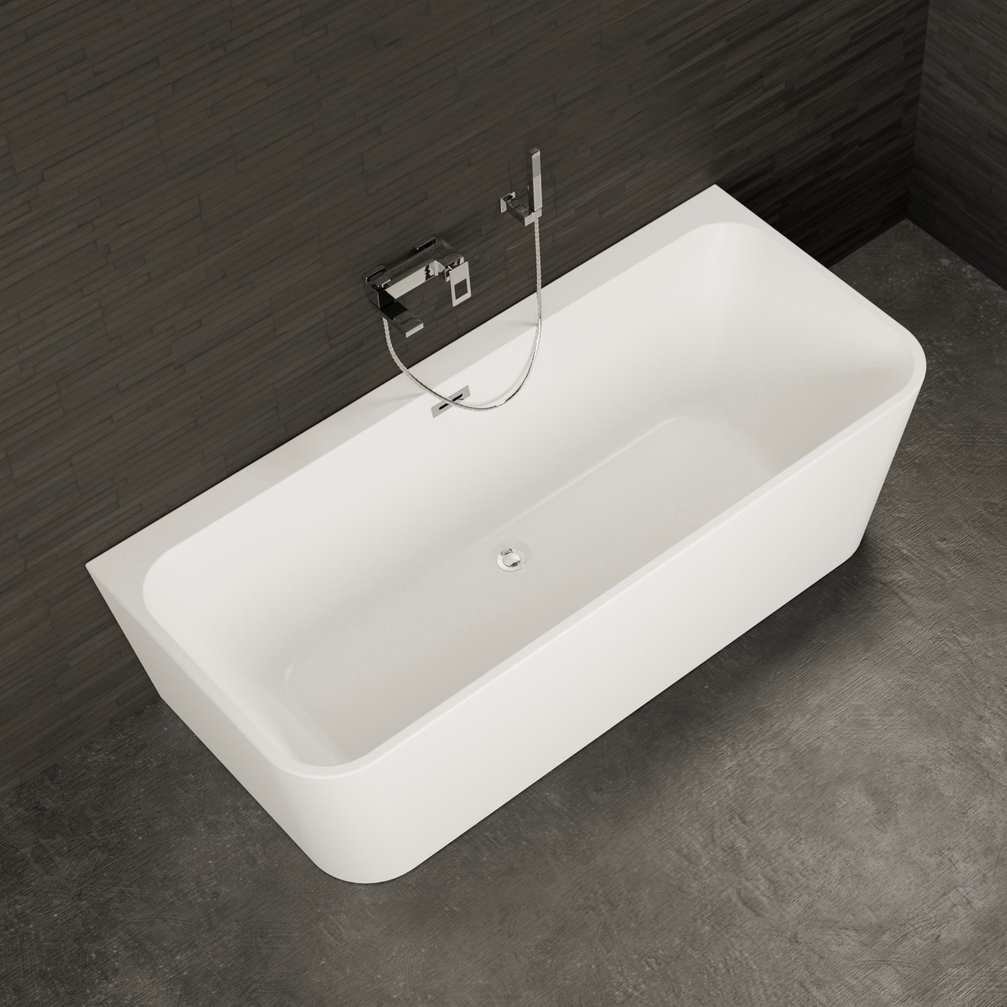 Baignoire Ilot Mint 160 blanche 160 x75 x57 cm, by SPALINA - 4