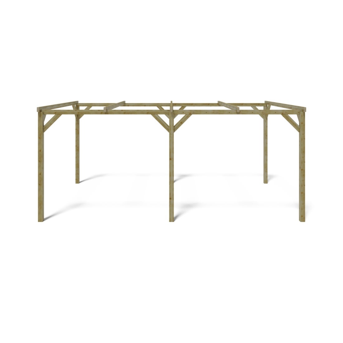 Carport, abri de voiture 3x5.1 m - 15.3 m2 - CAR1 - ALTANKA - 3