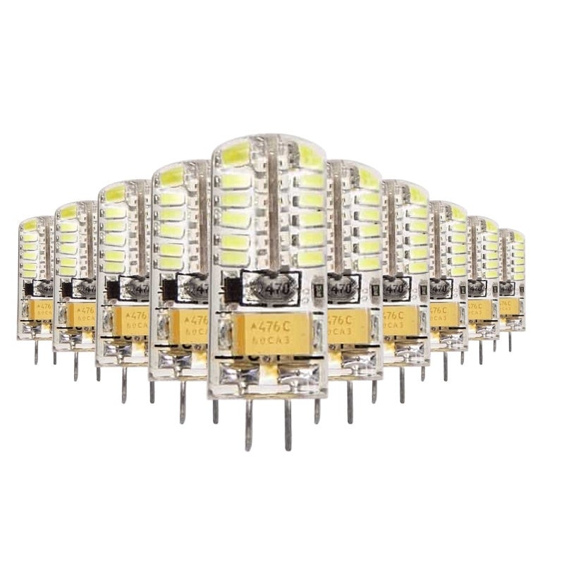 10x G4 LED Leuchtmittel 2W 12V – 24 SMD2835 LEDs, 200 Lumen, 360°, Wählbar 3000K/4200K/6400K
