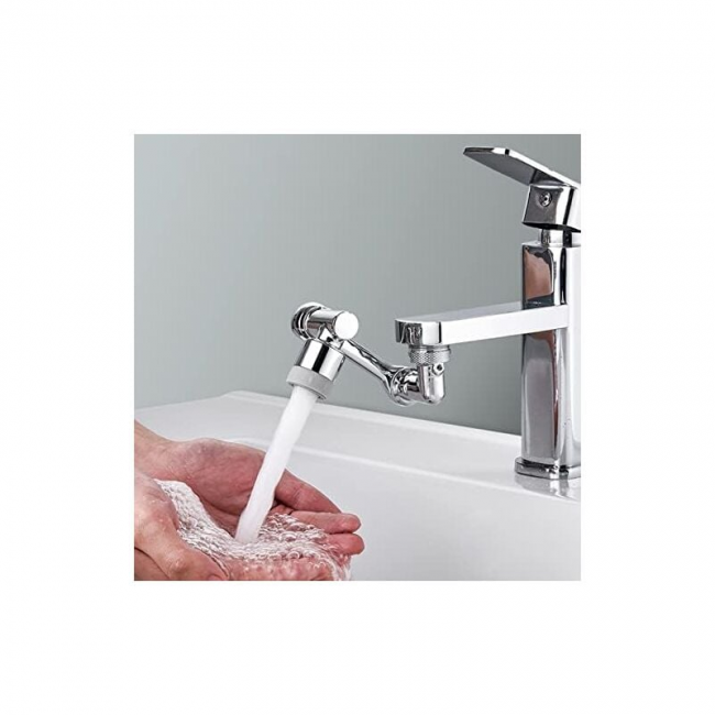 Obrotowy uniwersalny przedłużacz kranu 1080°, szerokokątne obrotowe ramię robota, uniwersalny kran z filtrem przeciwbryzgowym, kran z 2