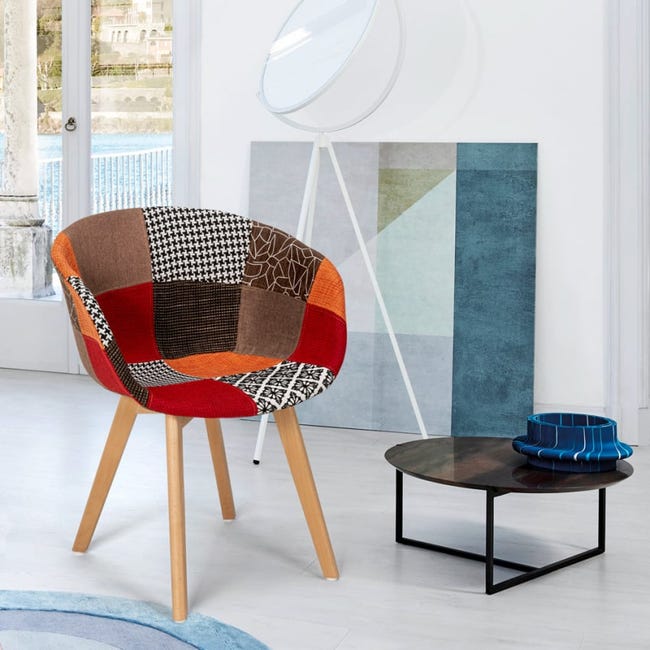 Chair Sklum Poltrona Patchwork Poltrona Patchwork Sedie Moderne