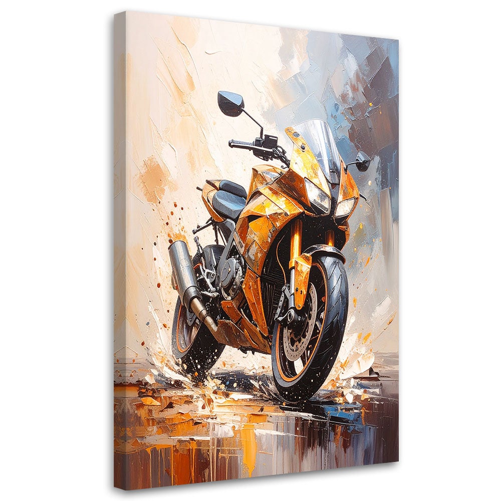 Obraz młodzieżowy do salonu biura, Motocykl sportowy 60x90
