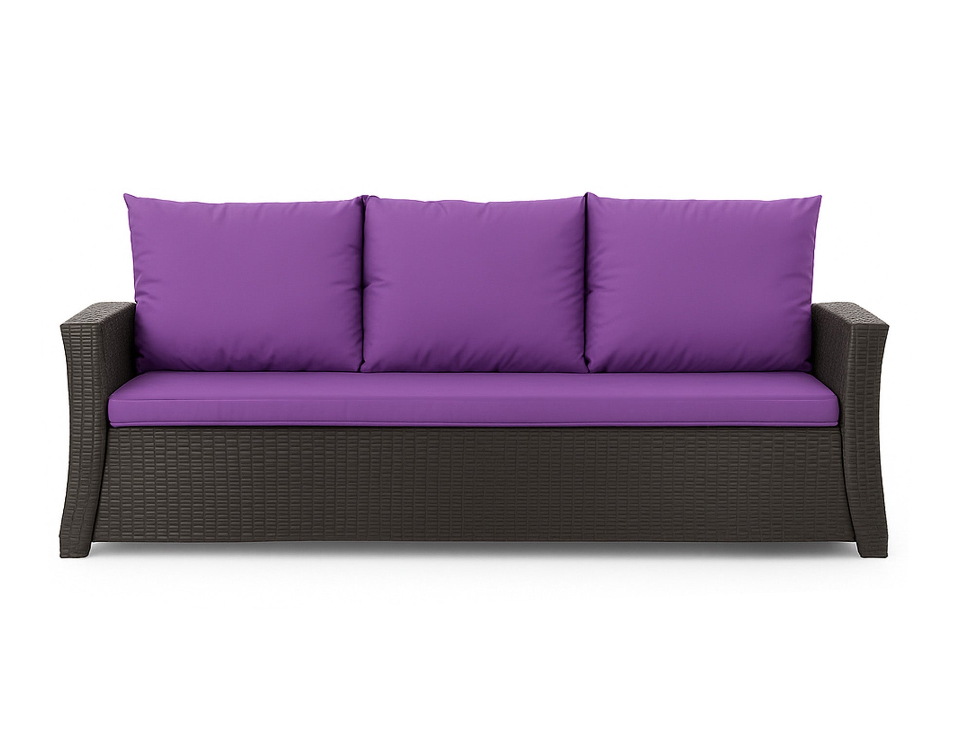 Poduszka ogrodowa na sofę rattanową 160x60x50cm poduszka na meble rattanowe fioletowa, poduszka na balkon taras, poduszki na meble ogrodowe