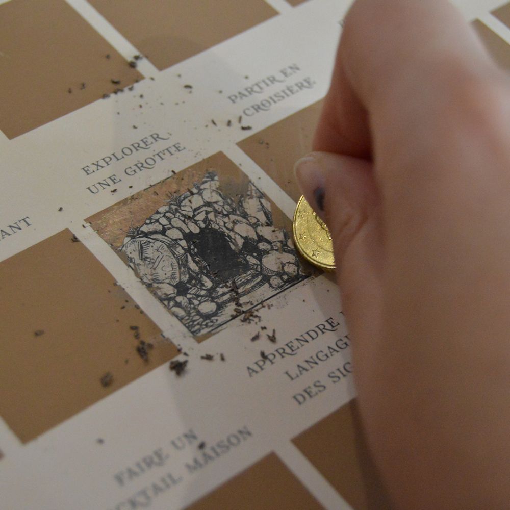 Poster à gratter Les 100 choses à faire dans sa vie Sil - 7