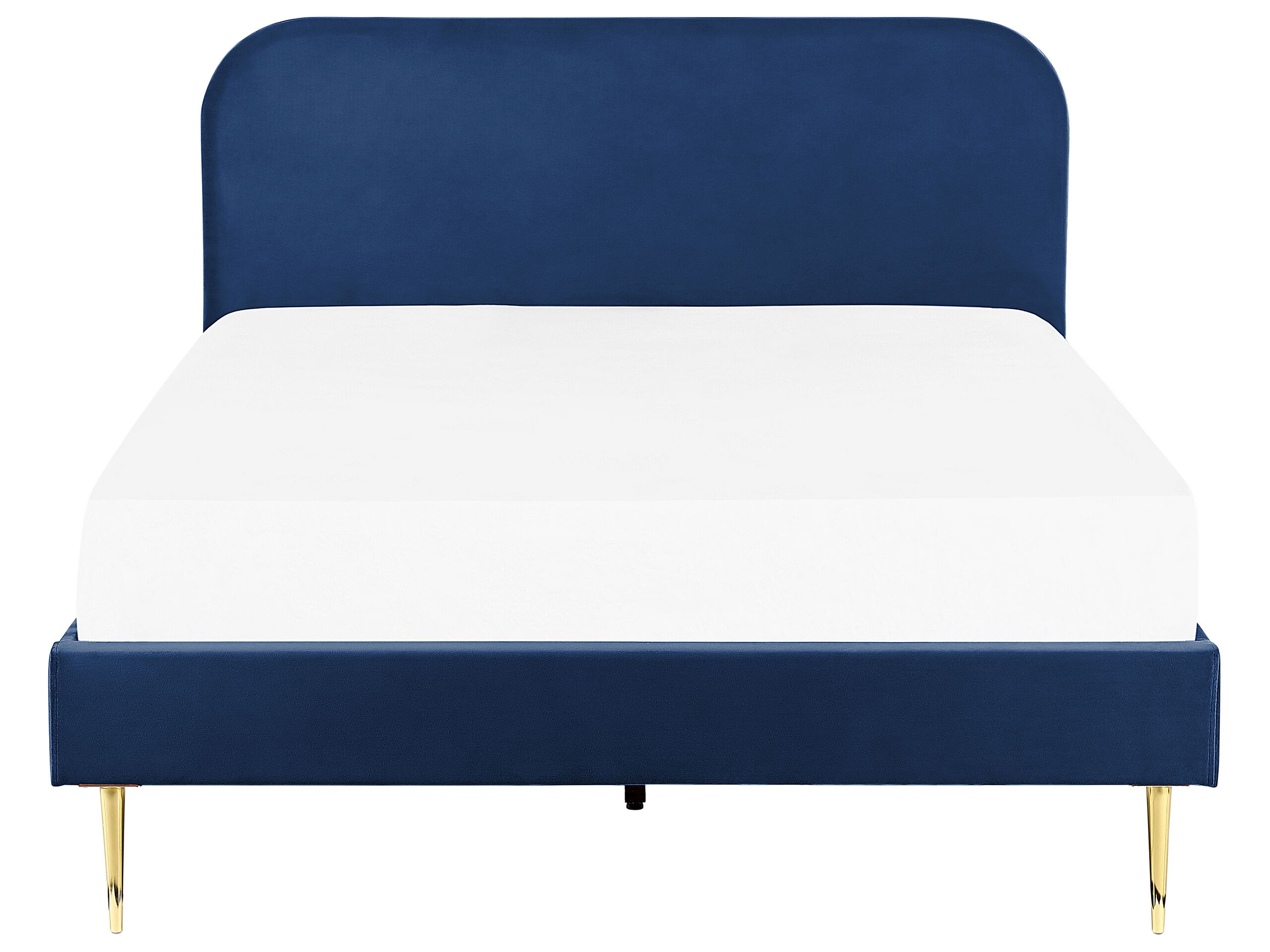 Letto Velluto FLAYAT 140 x 200 cm Blu marino - 4