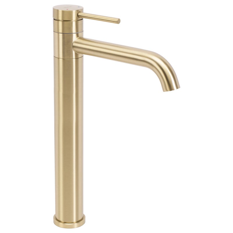 Bateria Umywalkowa REA LUNGIS Złota Szczotkowana Super High