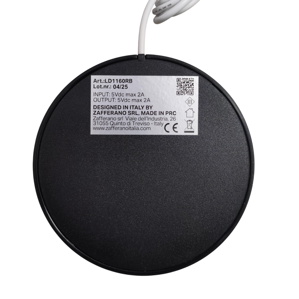 Ładowarka kontaktowa USB-A Zafferano dla rodziny królewskiej - bezprzewodowa, kompatybilna, zamienna, 5 V 1 A, bez wtyczki