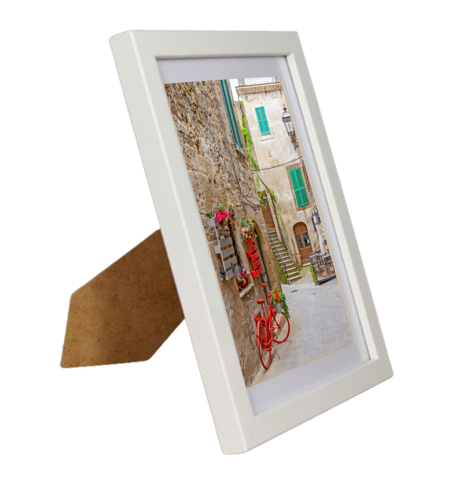 BD ART Cadre Photo Multiple 18 X 35 Cm – 3 Photos 10 X 15 Cm Avec Passe-Partout Blanc – Bois MDF Moderne – À Poser Ou Accrocher