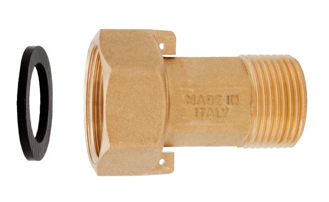 Raccord compteur laiton à écrou prisonnier - Ø 1 1/2'' - 2''