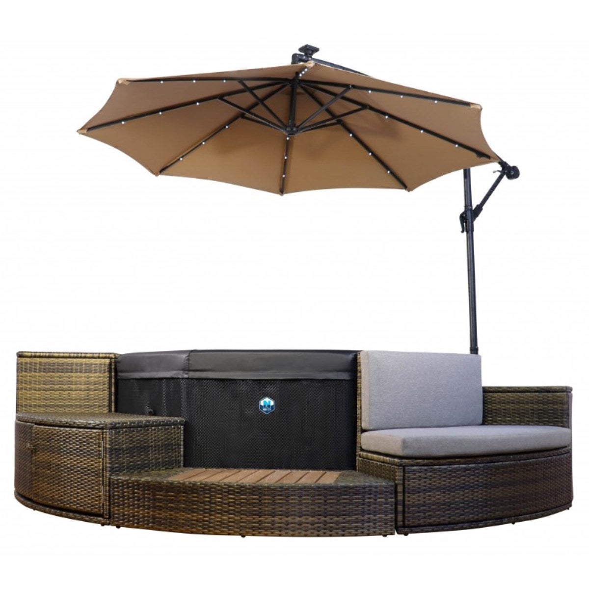 Spa Netspa Idaho 6 Places – Semi-rigide, Bulles Massantes, Chauffage Intégré, Installation Facile - 7