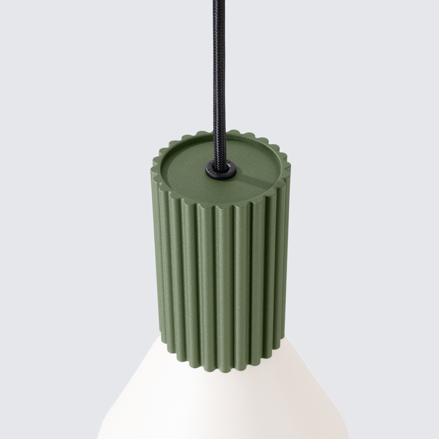 Lampa sufitowa ryflowana ESTRIA zielono-beżowa 1xE14x15W metal wym:120x14x14cm IP20 Sollux Lighting - 7