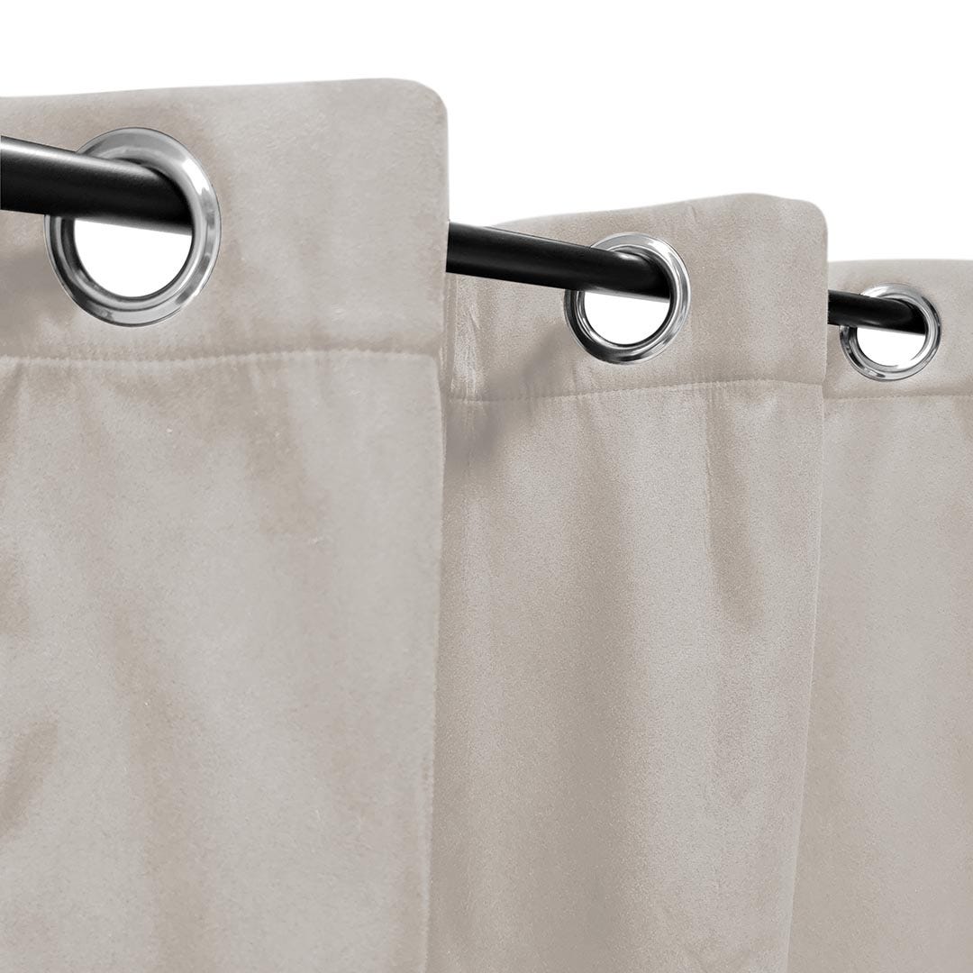 Rideau Thermique suédine doublé Polaire 140x180cm, Prêt à Poser Spécial ...