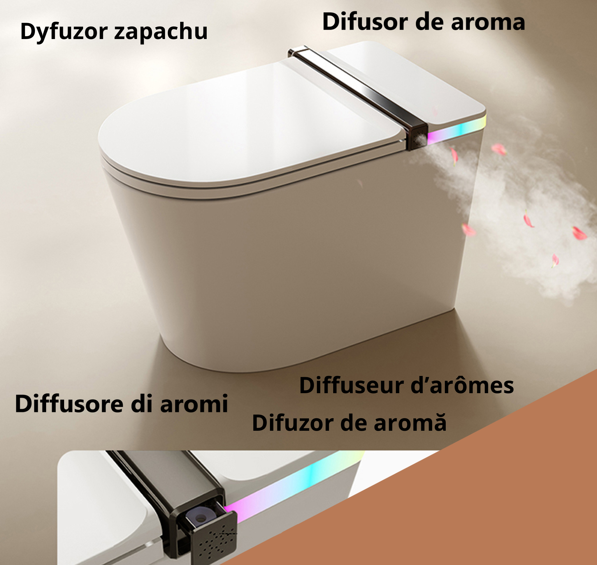 INODORO JAPONÉS WC INTELIGENTE NASHI IANNA A PARED, SECADO ULTRARÁPIDO, ANTI-OLOR, SILENCIOSO, NO NECESITA DEPÓSITO NI PRESIÓN DE AGUA - 8