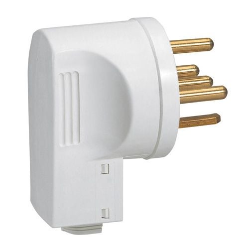 Legrand - Electrique Fiche 2P+T 32A sortie latérale embout serre-câbles - 55802 - 2