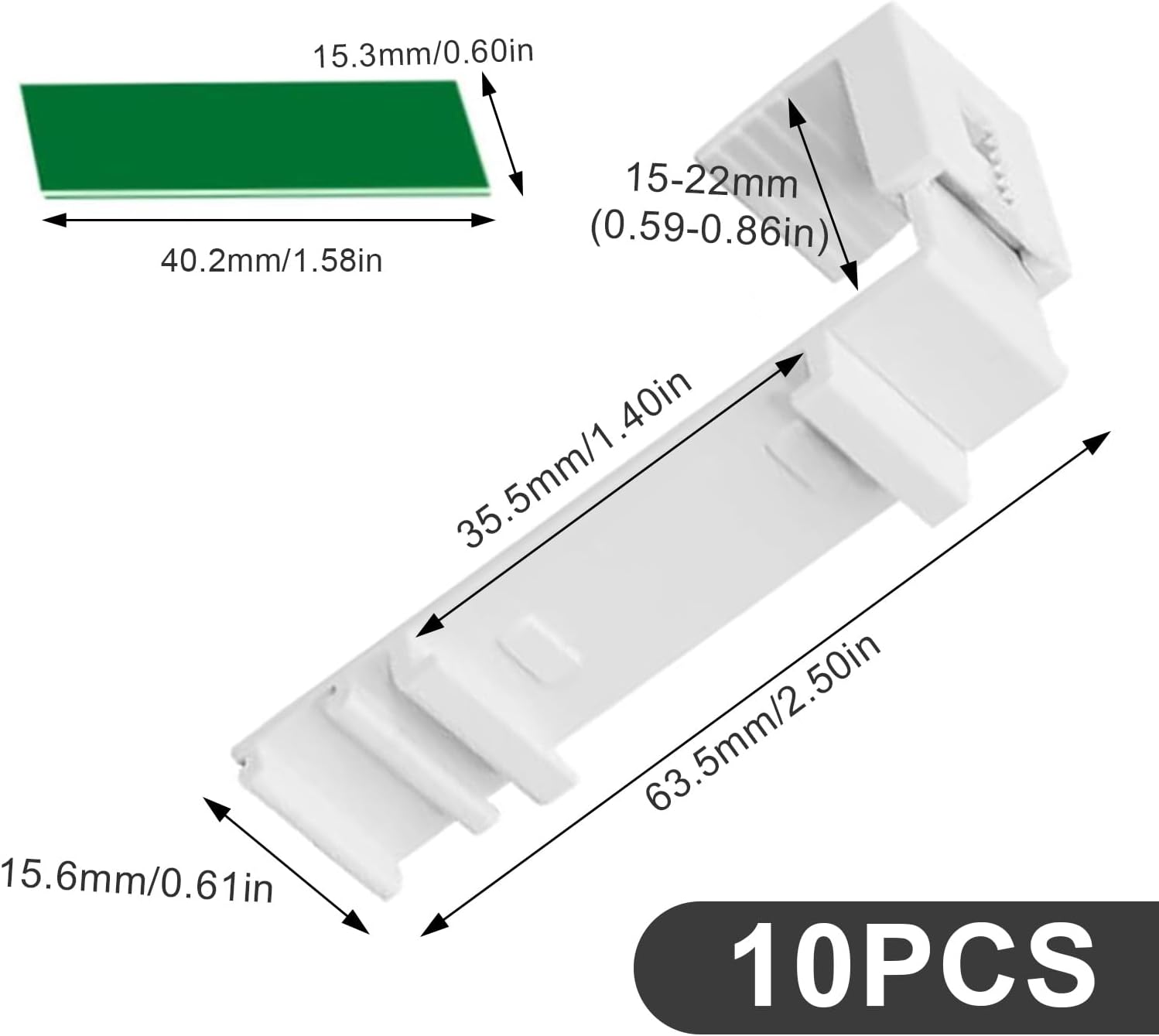 12 Supports Adhésifs Pour Stores Enrouleurs - Fixation Sans Percage Pour Fenêtres Et Portes-fenêtres