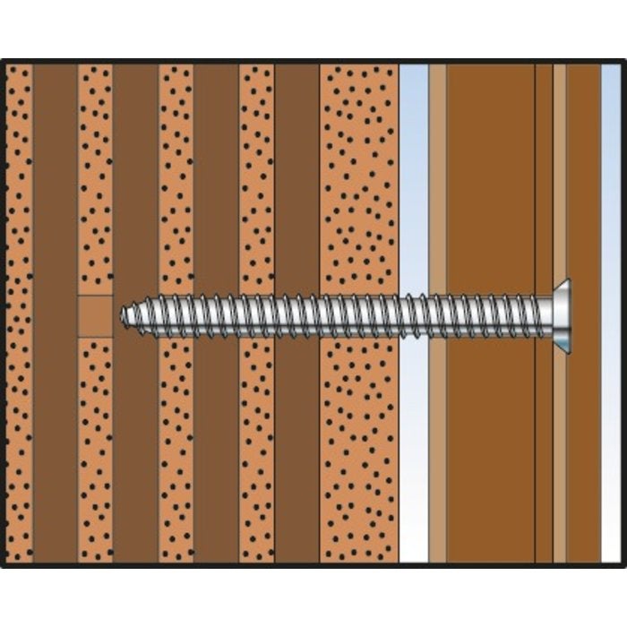 Vis de fixation FFS - Fischer - Tête fraisée - 7,5 x 62 mm - Boîte de 100 - 6