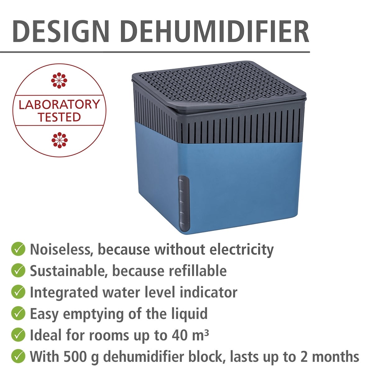 Déshumidificateur D'intérieur Cube 500 G Bleu - 2
