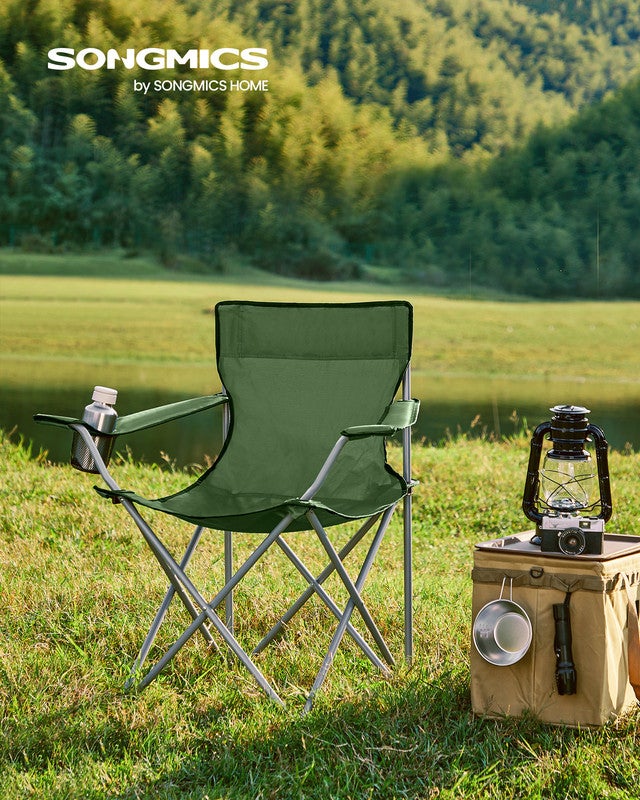 Mini Chaise Pliante Ultra-légère - Vert - Pour Camping, Pêche, Chasse
