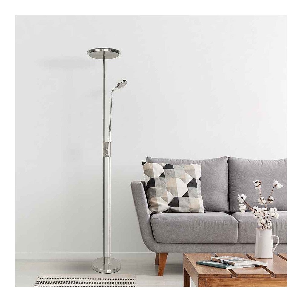 Foot Of Salon ANTARES nichel con doppia illuminazione FABRILAMP - 2