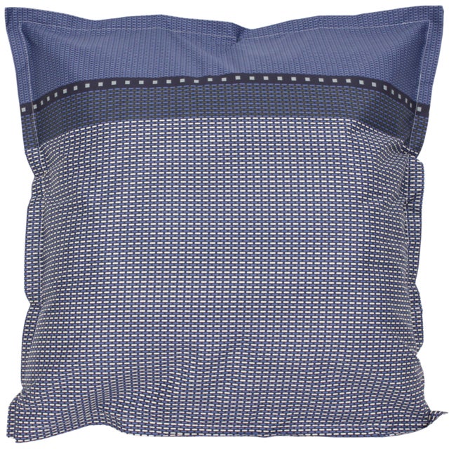 Taie d'oreiller 65x65 cm satin de coton ENZO bleu