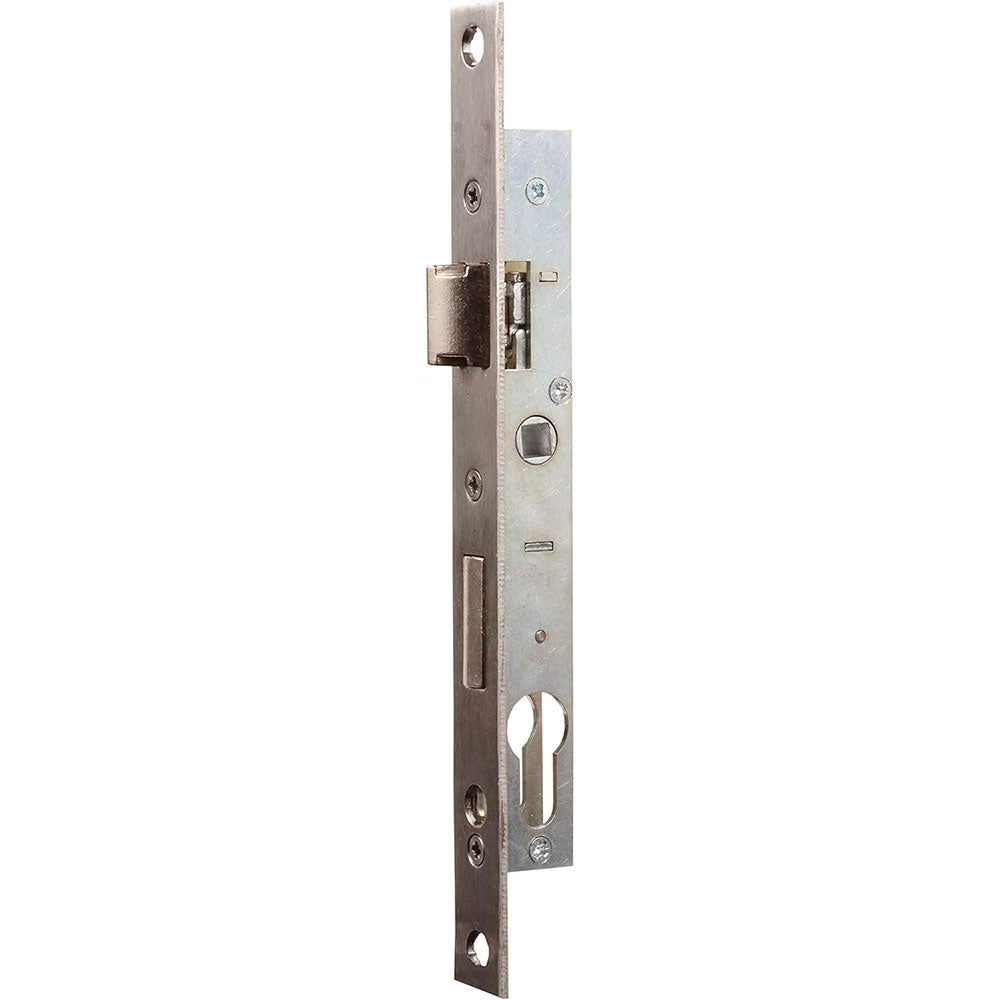 Serrure à encastrer de porte et menuiserie metalique a cylindre Axe 17 mm Reversible Bricard - 2