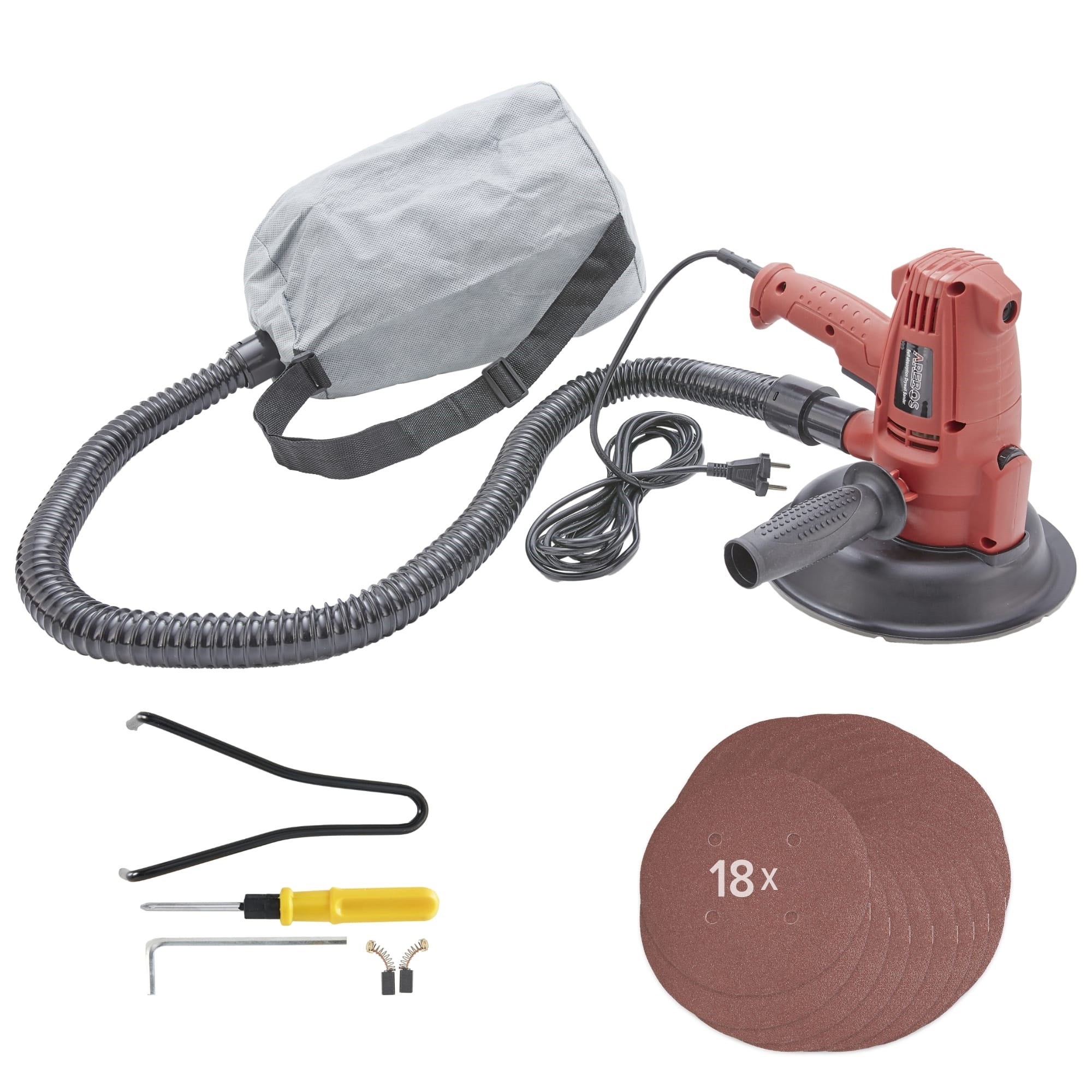 AREBOS Ponceuse Murale Pour Placo Platre 710W Six vitesses