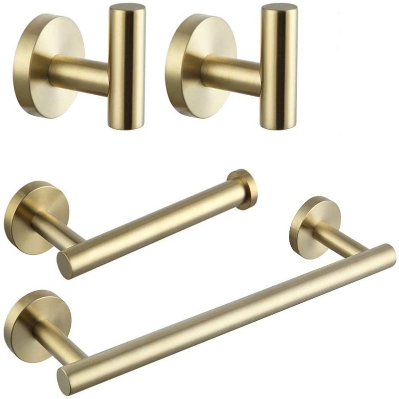6 Ganci Porta Asciugamani Autoadesivi Mumbi - Acciaio Inox Spazzolato 50x50mm, Senza Fori