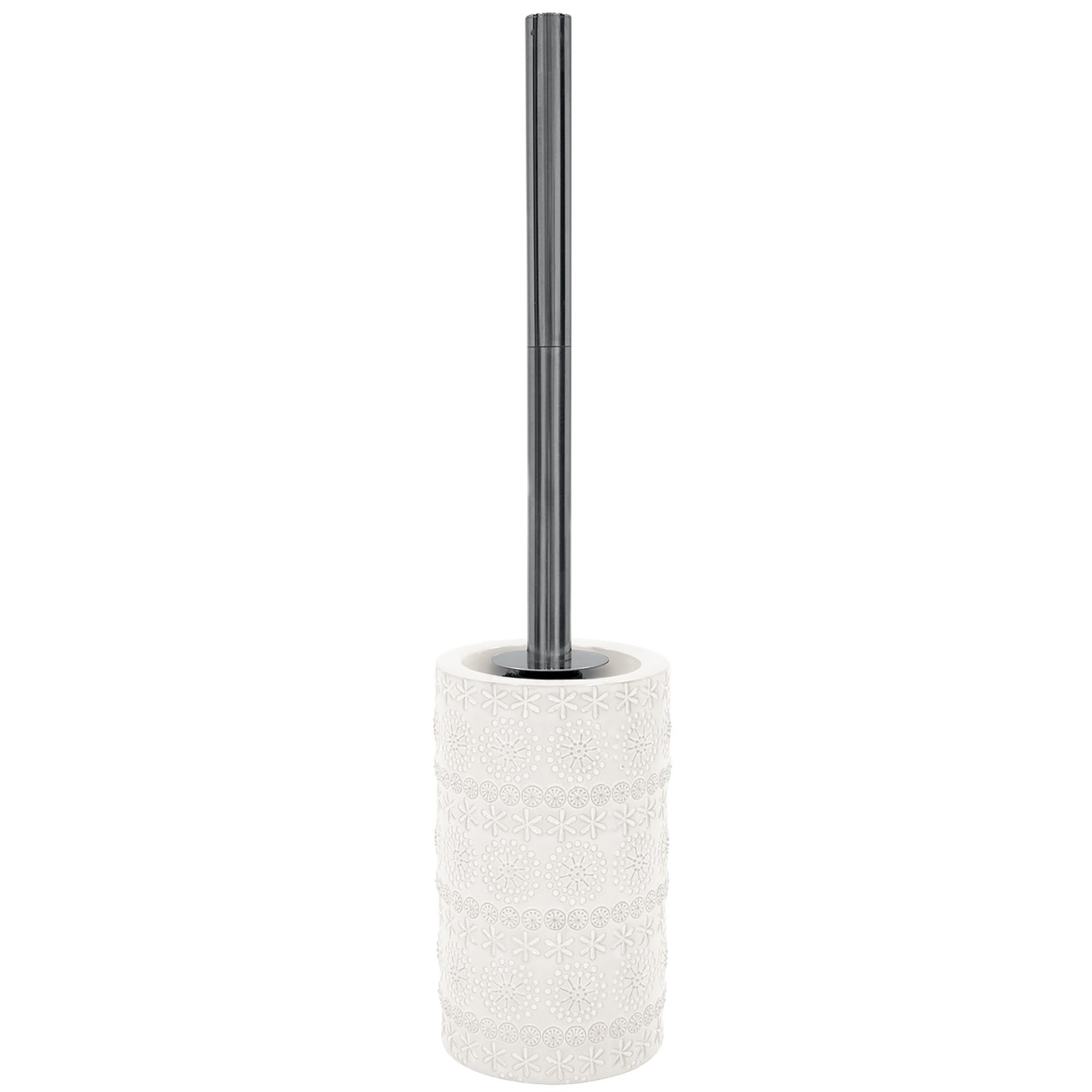 Brosse Wc avec support Porcelaine RELIEF Blanc Spirella - 3