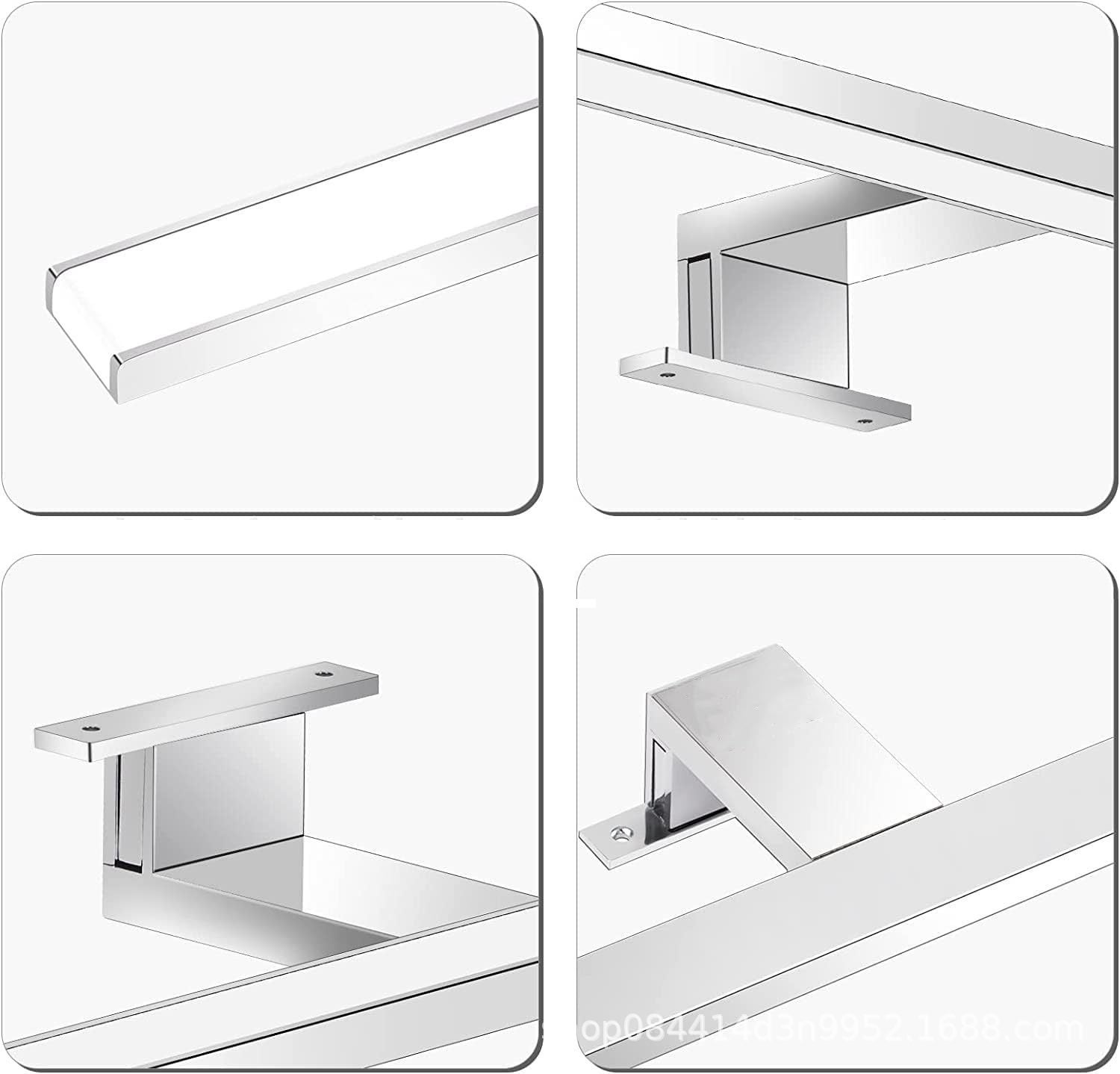 Lumière de miroir avant LED pour salle de bain IP44, éclairage d'armoire murale 6W, lumière blanche pour miroir de salle de bain, 30cm - 6