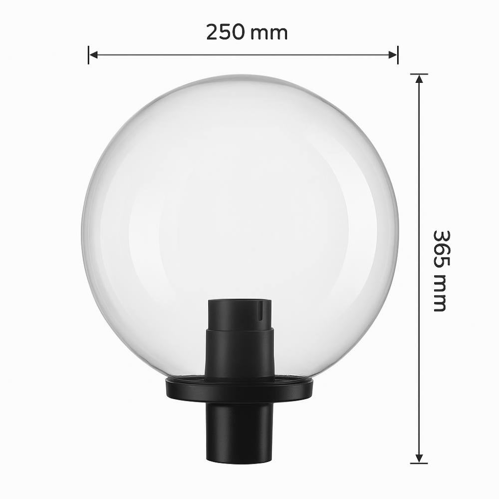 LAMPE GLOBO TRANSPARENTE 25 VOLTS CM 230 MAX WATT 60 E27 - 2
