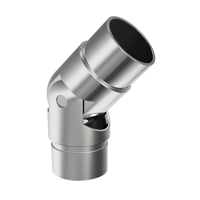 Kolanko przegubowe AVIS dla poręczy balustrady fi42,4 x 2,0 mm, AISI 304, szlifowana, 1szt.