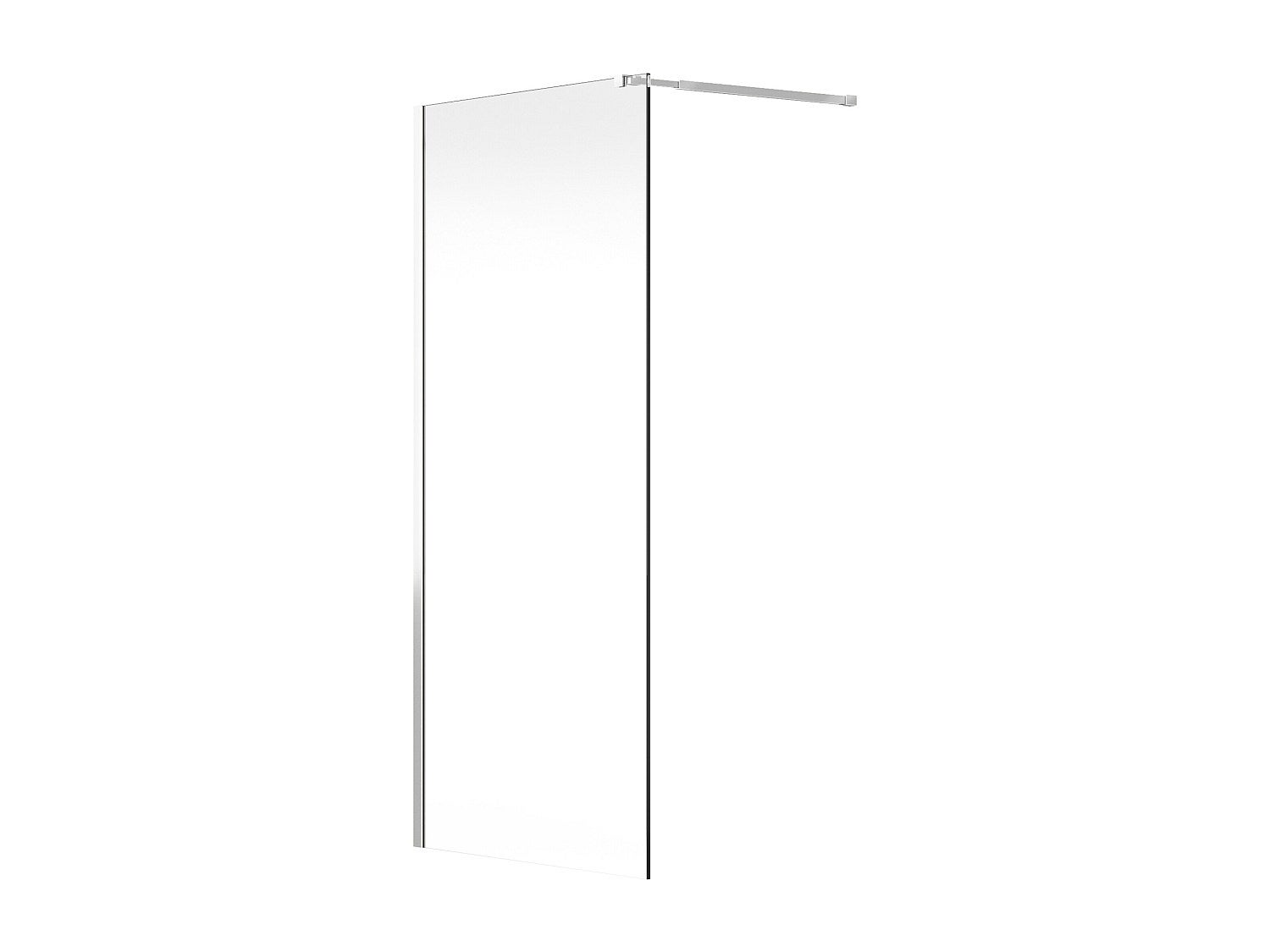 Ścianka prysznicowa do kabiny walk-in - Chrom - 120 x 200 cm - DAREN