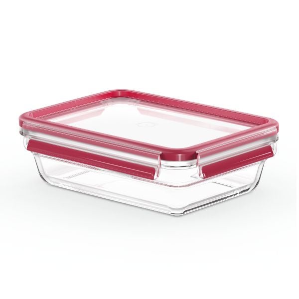 Boîte De Conservation EMSA Clip&Close Inox 1,2L - Acier Inoxydable 304, Étanche, Congélateur, Four, Lave-Vaisselle