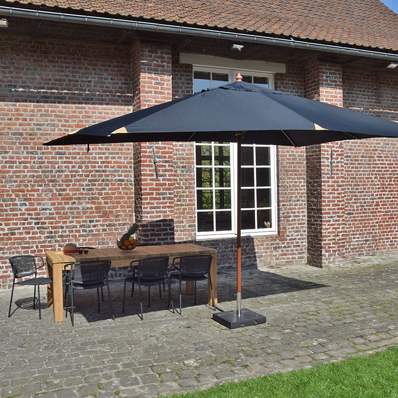 Parasol droit noir 4x3 m Pegasia - 6