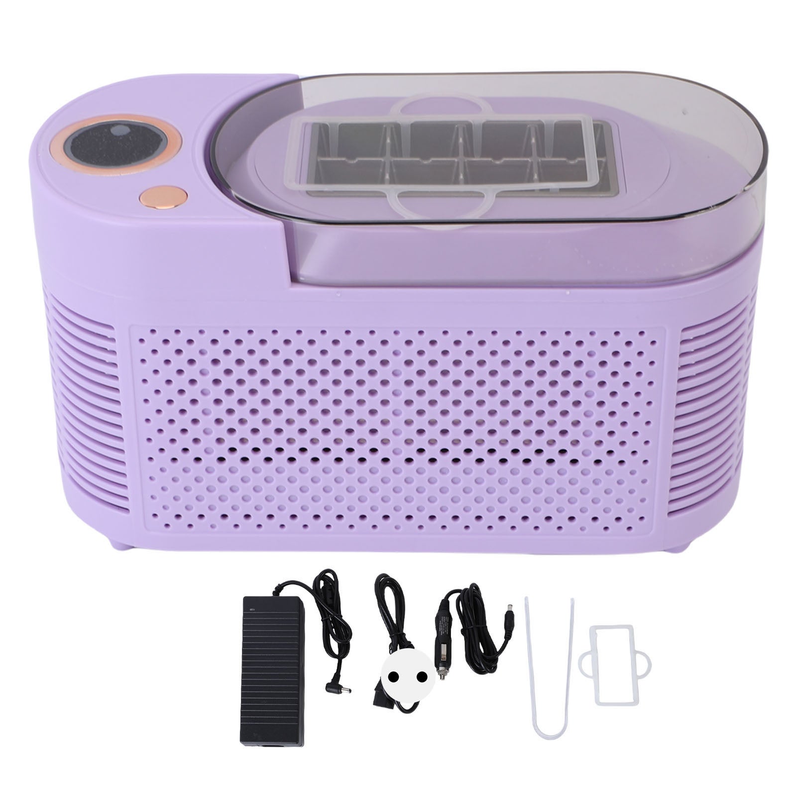 8-kostkowa przenośna mini elektryczna kostkarka do lodu o mocy 120 W do użytku domowego i samochodowego z wtyczką EU