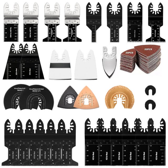 Lot de5 Pièces Lame De Scie Oscillante, Outil Multifonction Saw Blades Accessoires Kit, Lame Outil Multifonction | Leroy Merlin