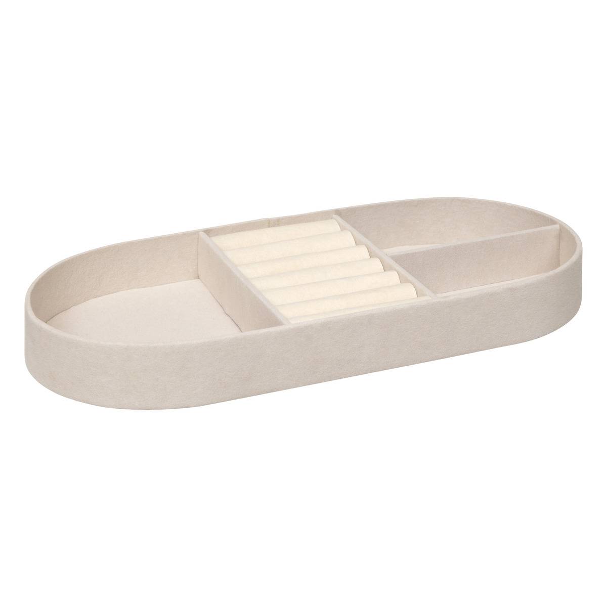 Boîte à bijoux Enya velours beige L255cm - Atmosphera créateur d'intérieur - 5