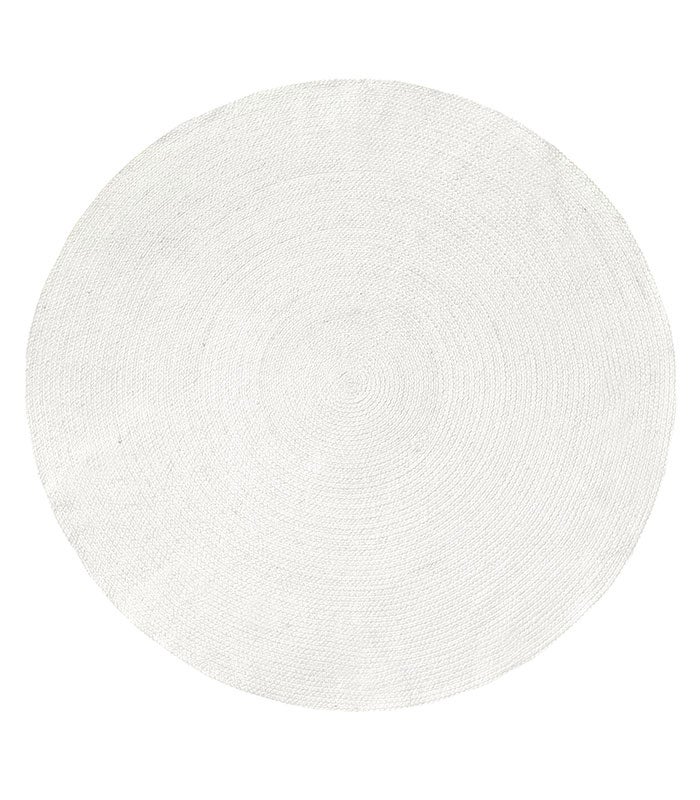Tapis rond d'extérieur en plastique recyclé 180 cm - teinte sable MENDOZA