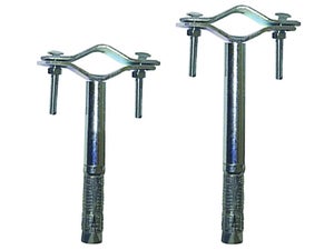 Zanca A Muro Per Palo Antenna - Supporto Pali ø 40-75 Mm Con Sporgenza 10 Cm - Foto 4