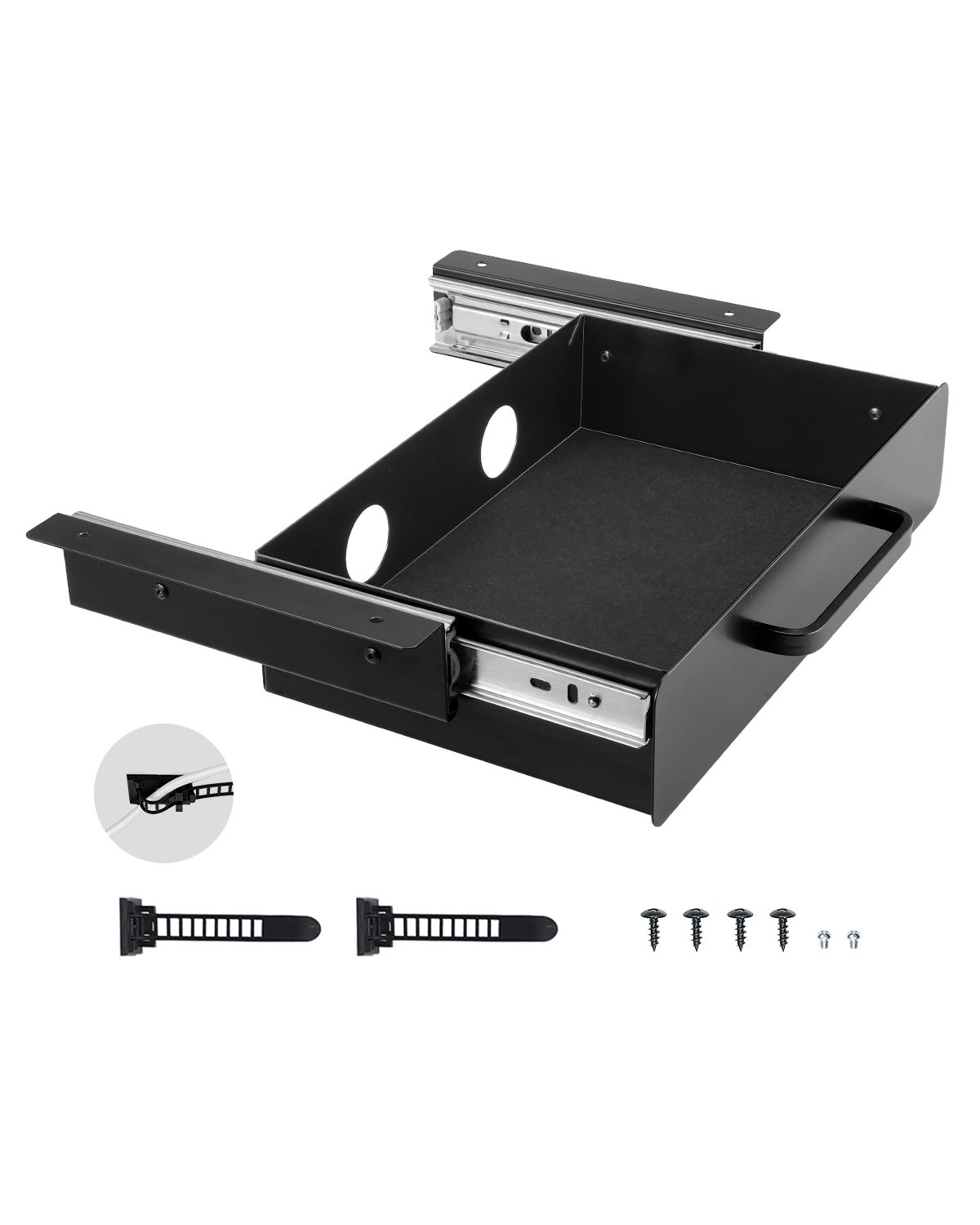 Szuflada pod biurko z półką Biurko podblatowe 385x230x76mm 1-komorowe VEVOR