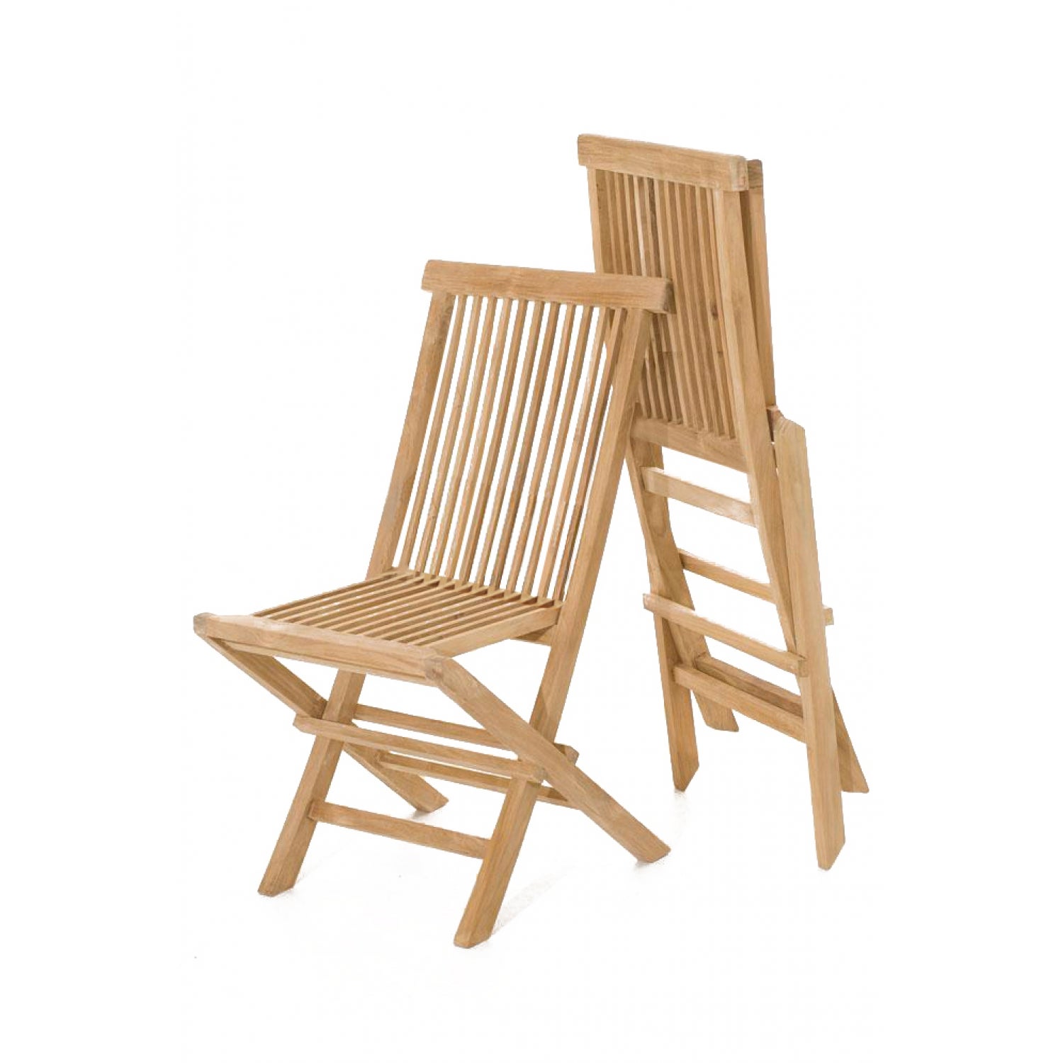 Table de jardin ovale et 6 chaises en teck KAJANG - 4