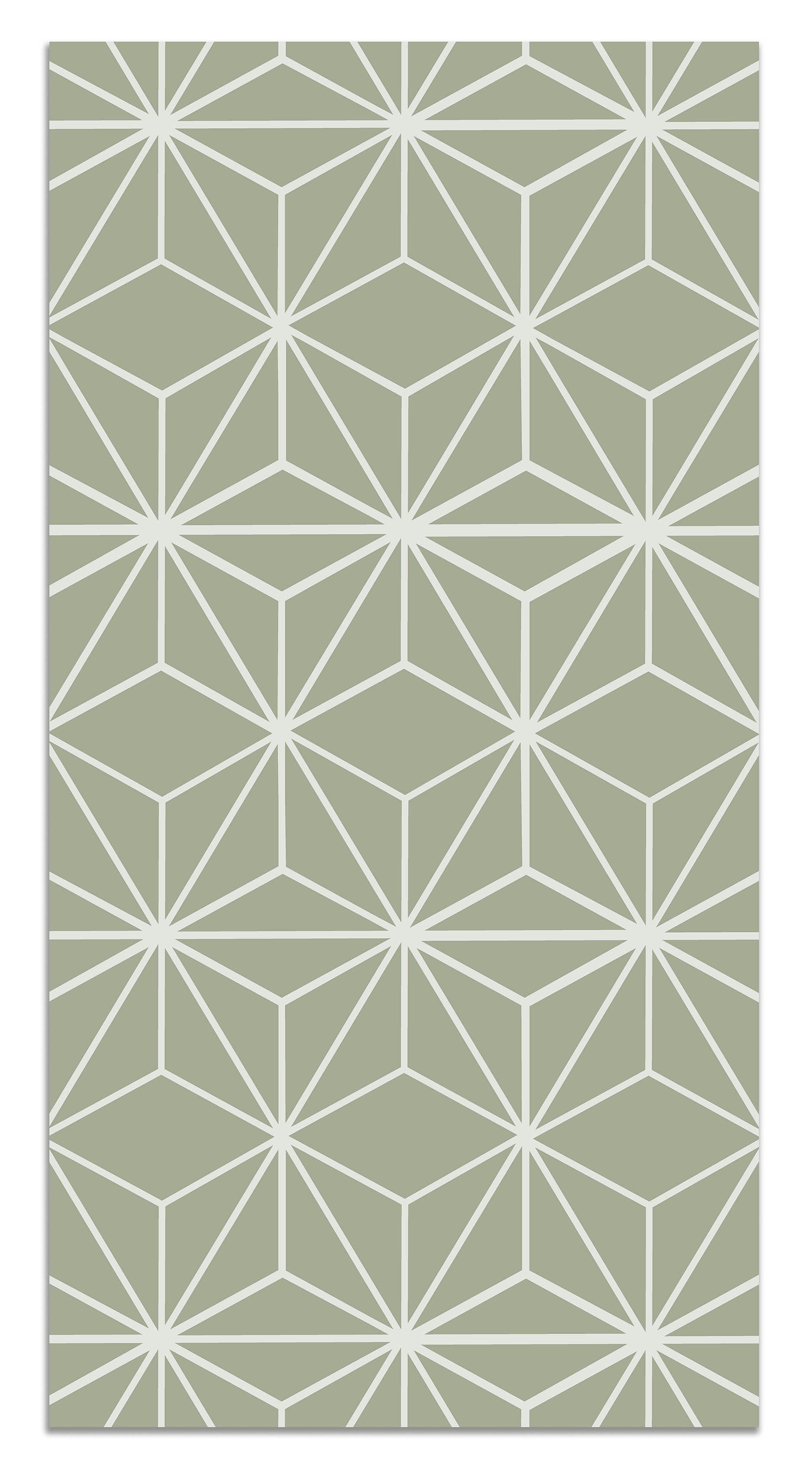 Panorama Alfombra Vinílica - Modelo Líneas Estrellas Verde 60x110 cm ...
