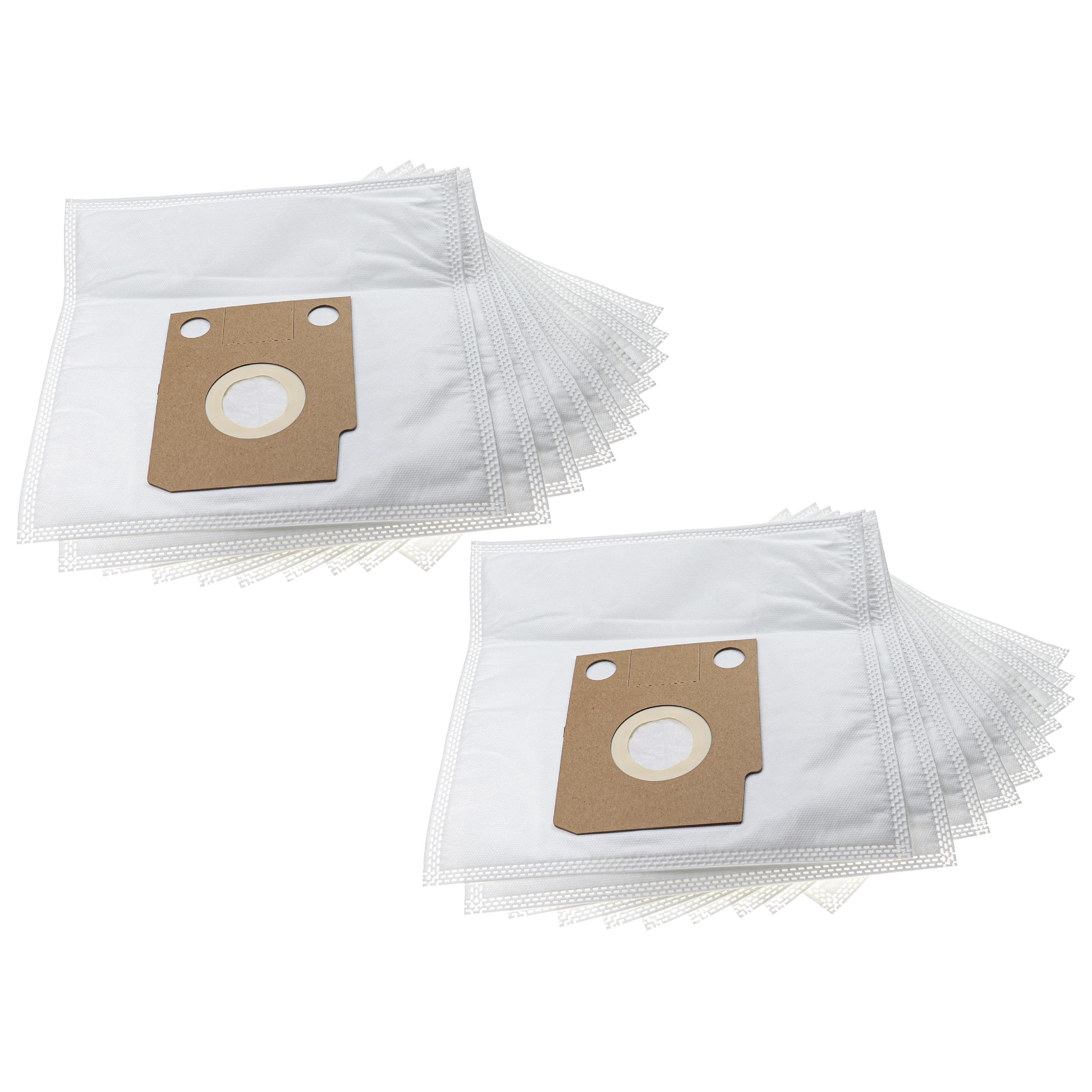 vhbw 20x Sacs compatible avec Satrap SA 18 / SA18 aspirateur - microfibre non tissée, 28cm x 24cm blanc - 2