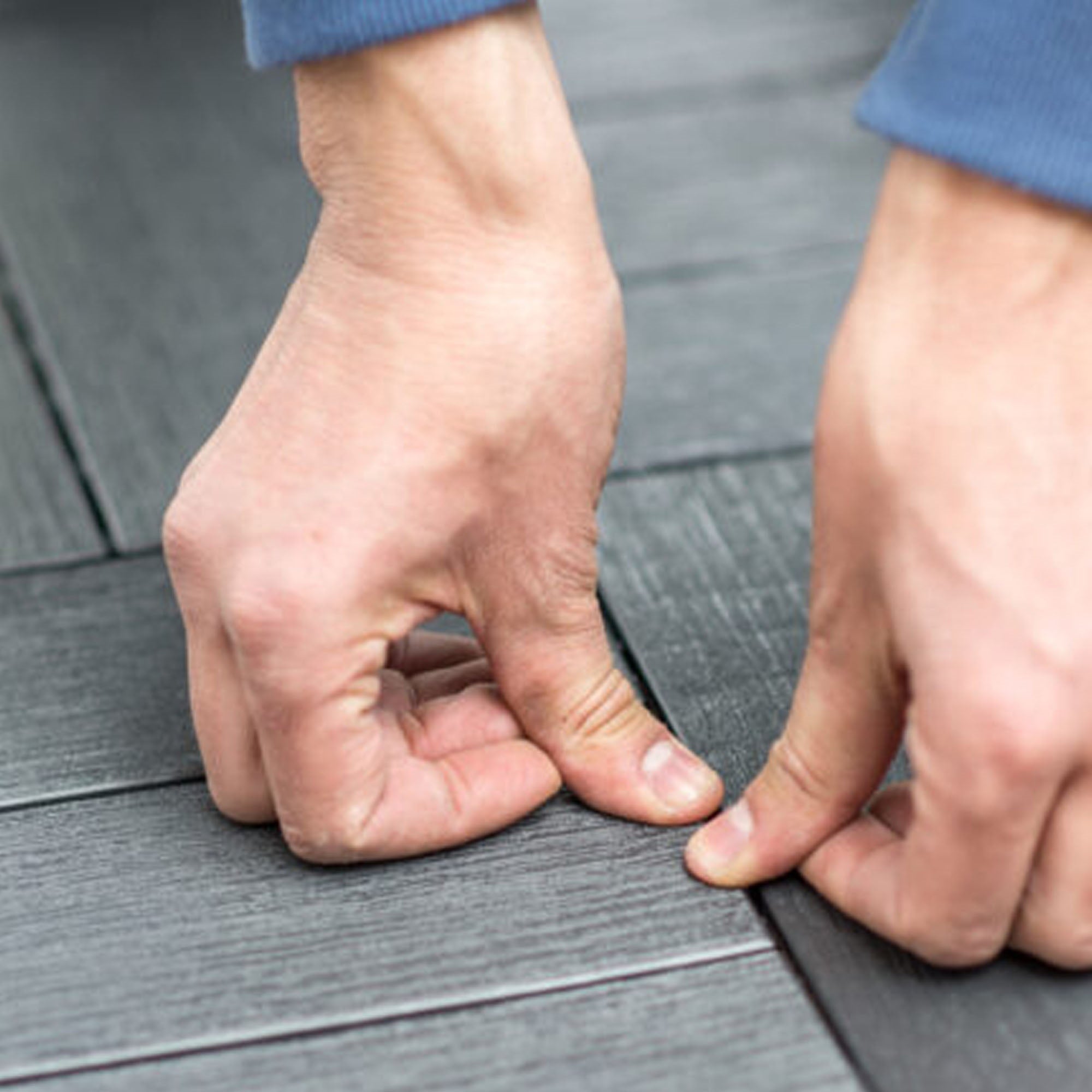 Dalle clipsable jardin finition bois 