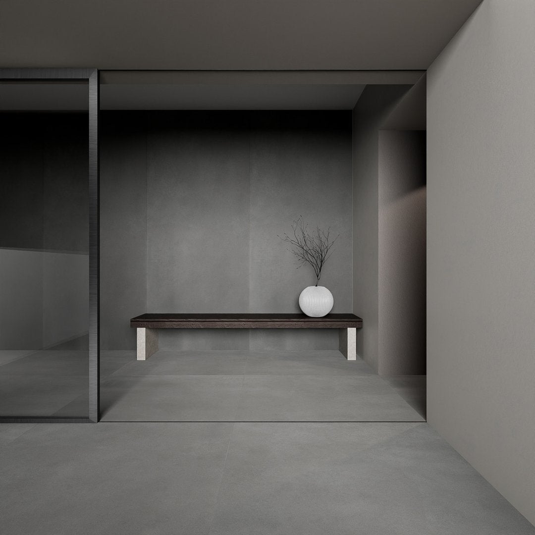 Cemento Pastello Antracite - Piastrelle 30x60 cm 9 mm - INU 9009 30x60 MATT R10 9 mm - 2