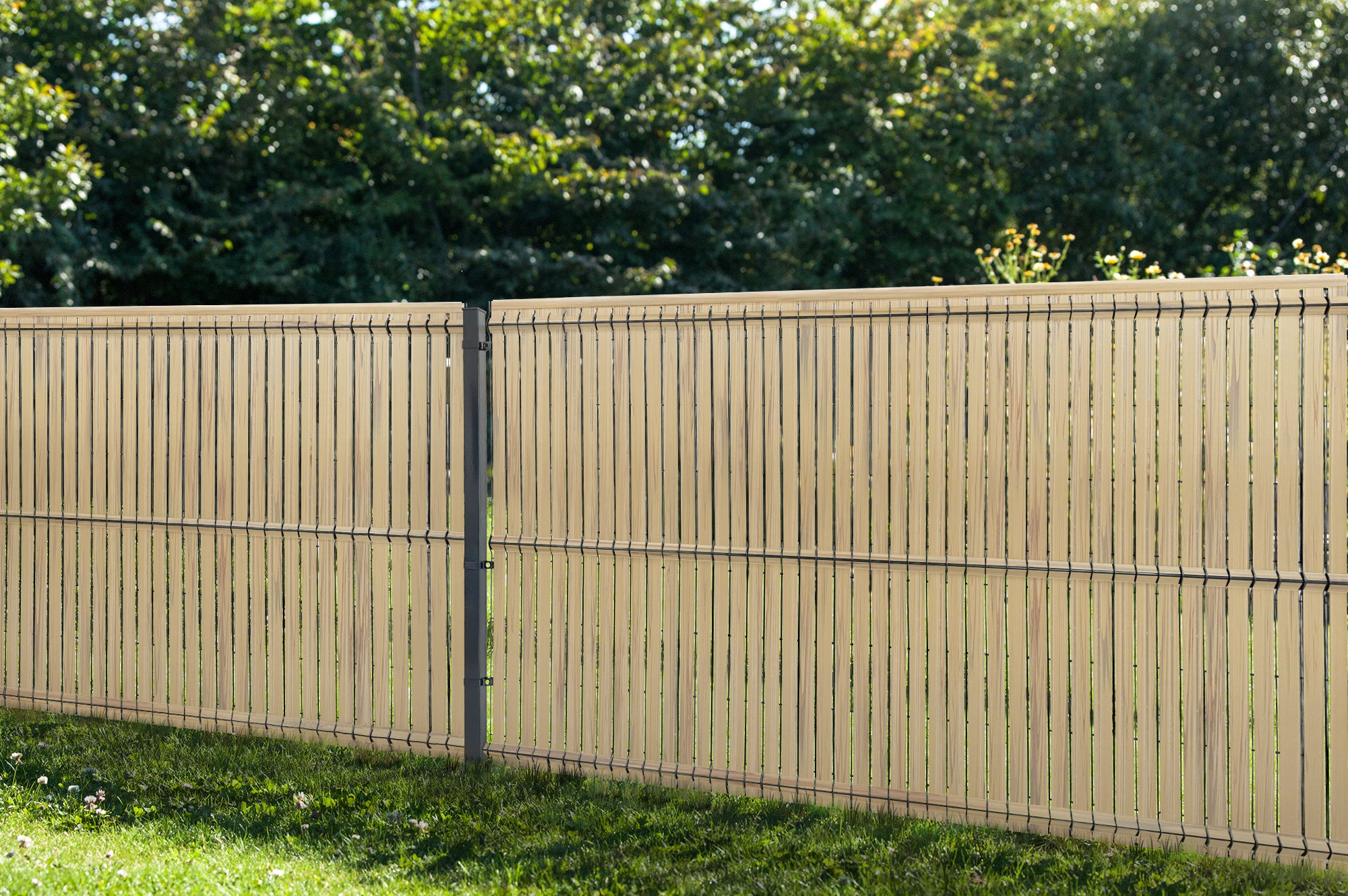 Zestaw listew zaciemniających PCV 6m CINTO wys. 170cm Beż